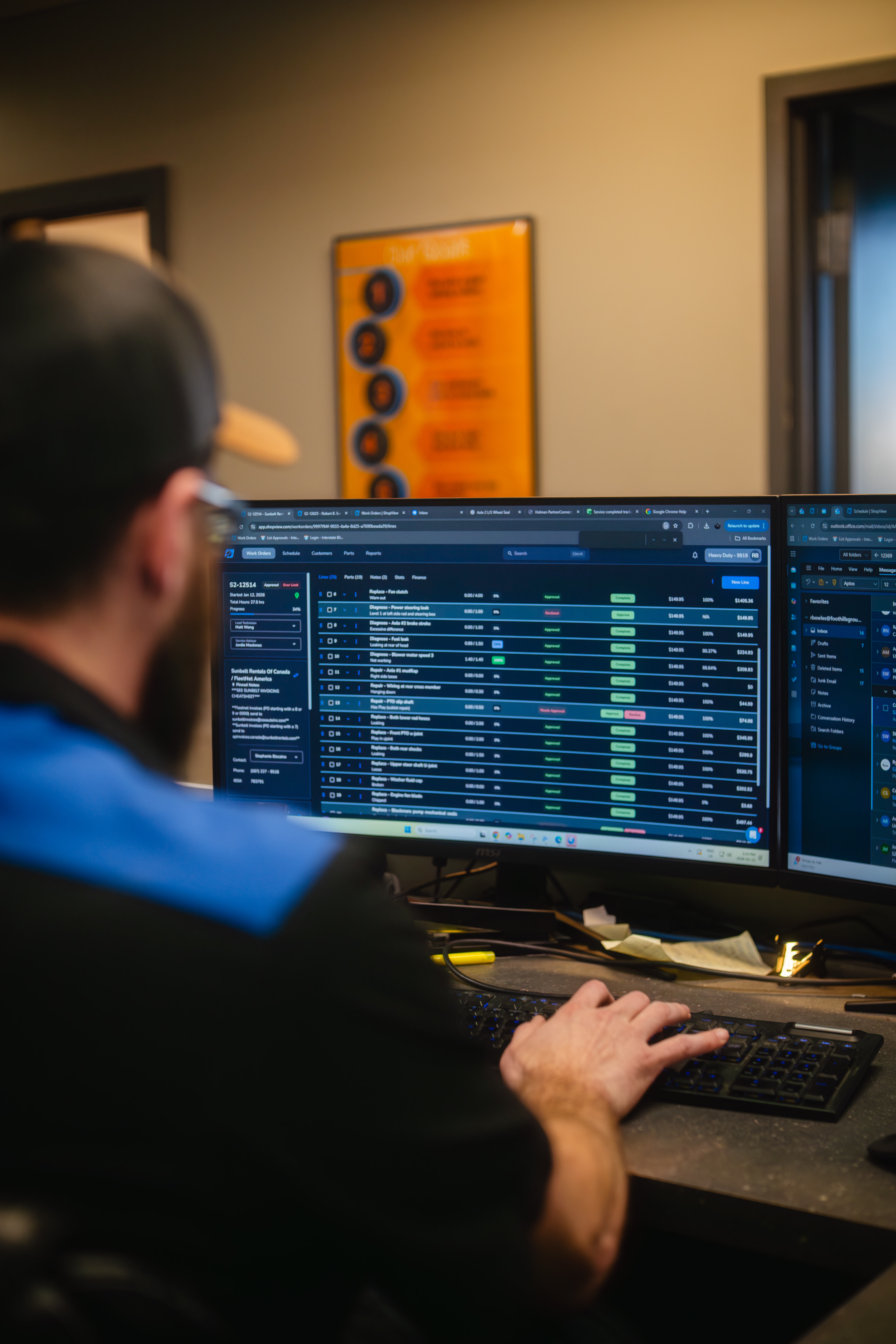 Service Manager using ShopView
